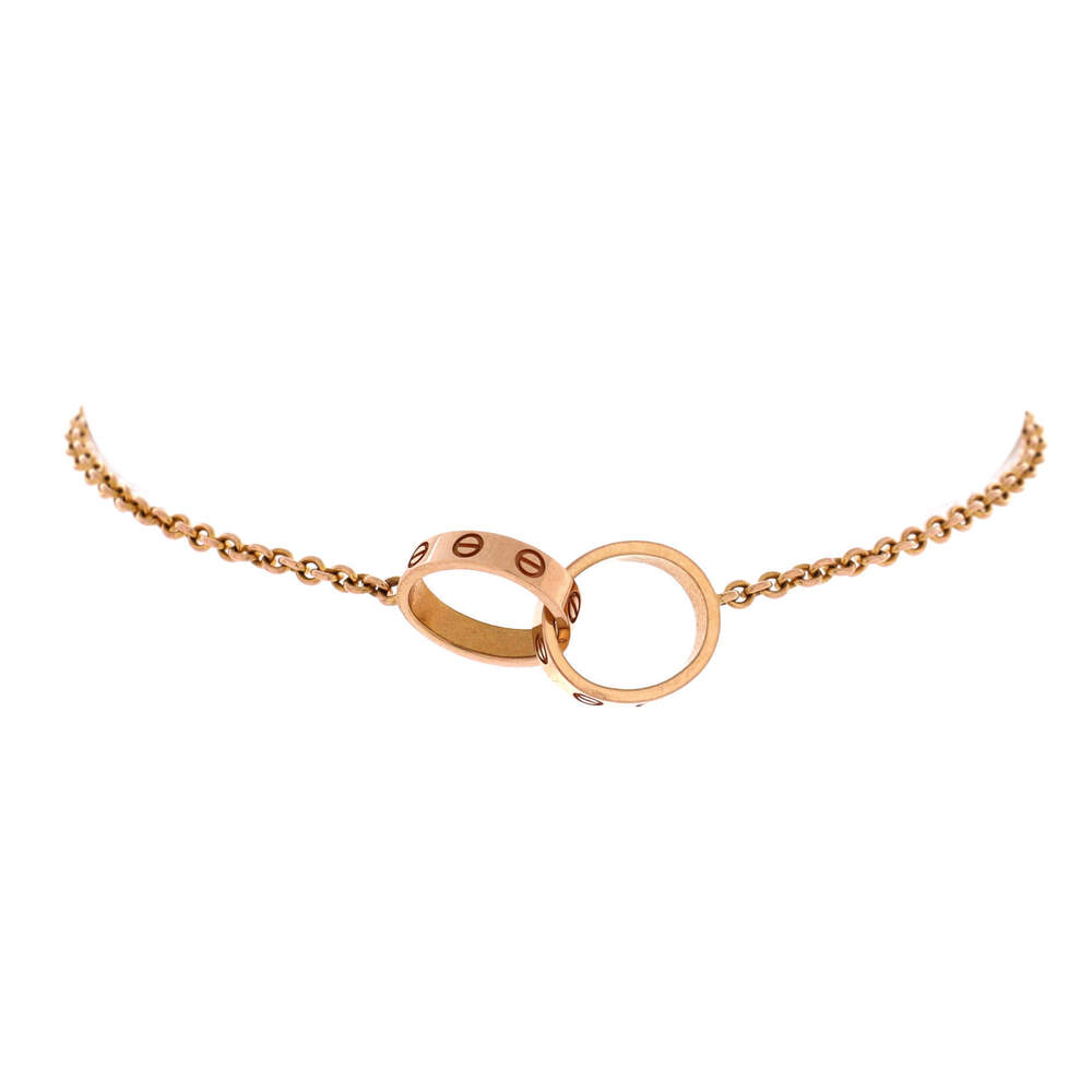 Cartier Love Interlocking Bracelet 18K Rose Gold